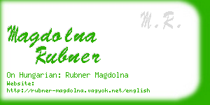 magdolna rubner business card